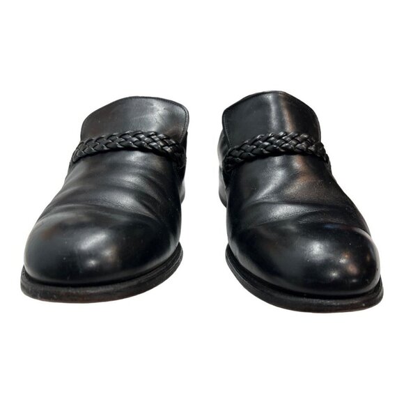 Allen Edmonds Mens 8.5D Ostendo Belfast Slip Ons‎ Black  Shoes Black Leather - Picture 2 of 11